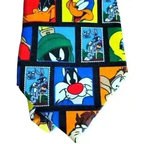 ☆ VTG 1997 Looney Tunes Neck Tie Stamp Collection Bugs Bunny & Friends. 3/$30 - Picture 6 of 9